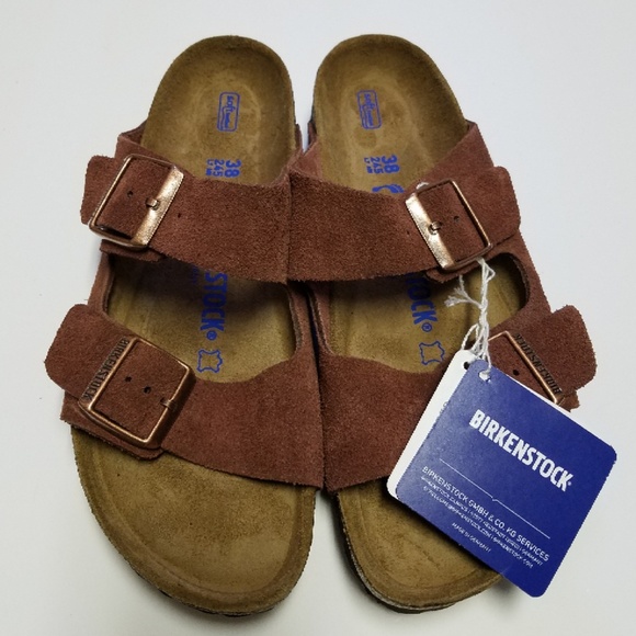 birkenstock arizona port suede
